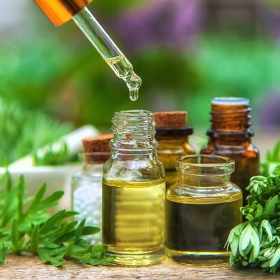 Wormwood essential oil in a small bottle. Selective focus. Wormwood essential oil in a small bottle. Selective focus. Nature.